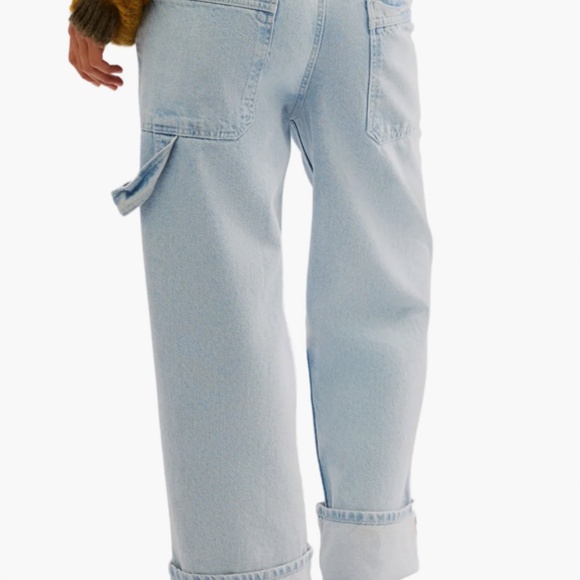 Major Leagues Wide Leg Crop Jeans Free People - Picture 2 of 4